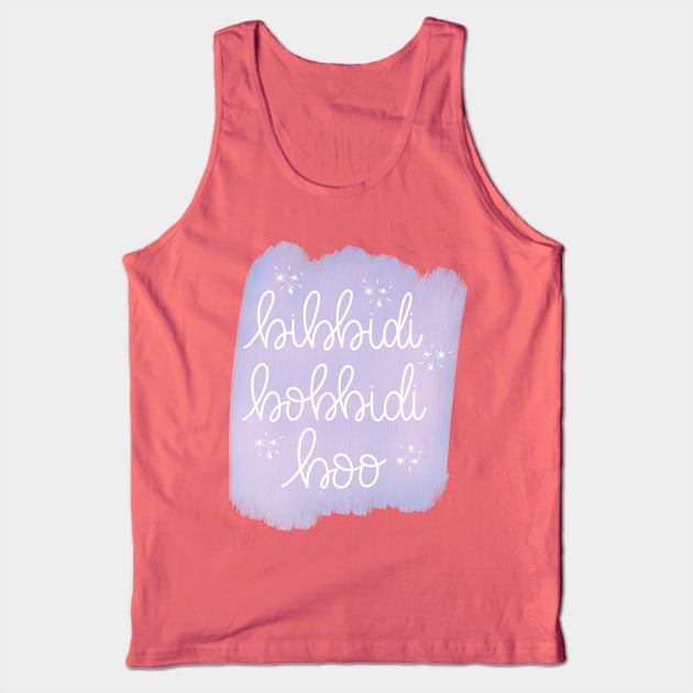 Cinderella Bibbidi Bobbidi Boo Tank Top by janiejanedesign